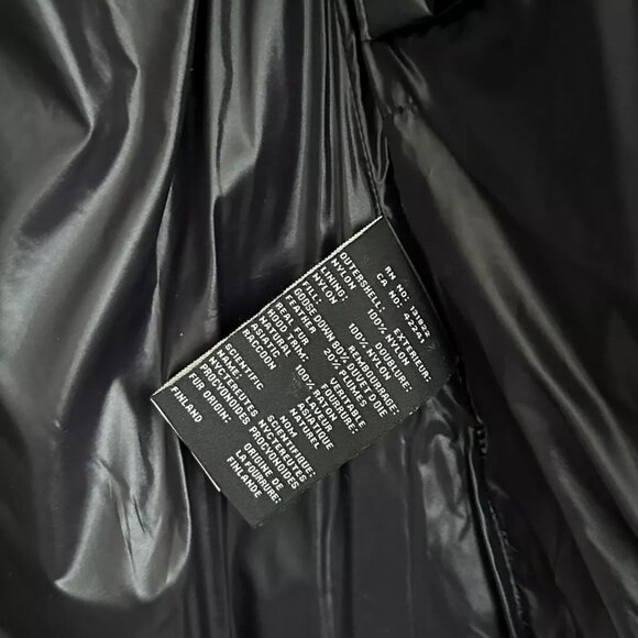 SAM Dark Gray Fur Trim Hooded Down Puffer Coat Size S - Picture 10 of 10